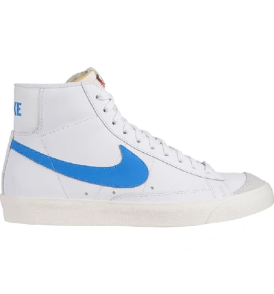 Shop Nike Blazer Mid '77 Vintage Sneaker In Pacific Blue/ Sail/ White