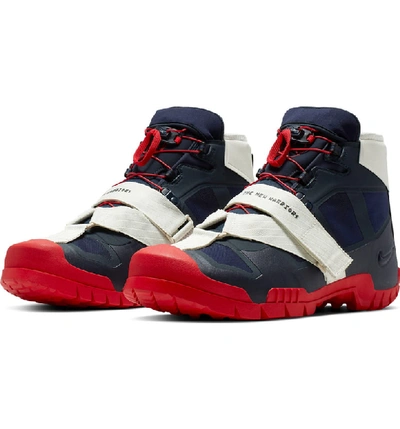 Shop Nike X Undercover Sfb Mountain Boot In Obsidian/ University Red