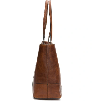 Shop Frye Melissa Leather Shopper In Cognac