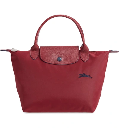 Shop Longchamp Le Pliage Club Tote - Red In Garnet Red