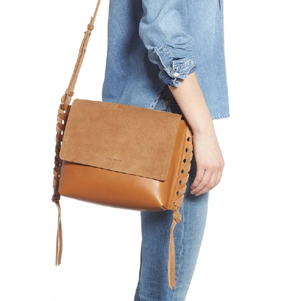 Shop Isabel Marant Asli Leather Shoulder Bag - Brown In Cognac