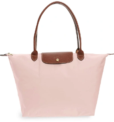 Shop Longchamp Large Le Pliage Tote - Pink In Pink Ice