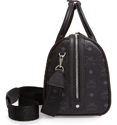 Shop Mcm Essential Boston Bag In Black/ Jet Black