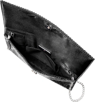 Shop Nina Crystal Beaded Clutch In Black