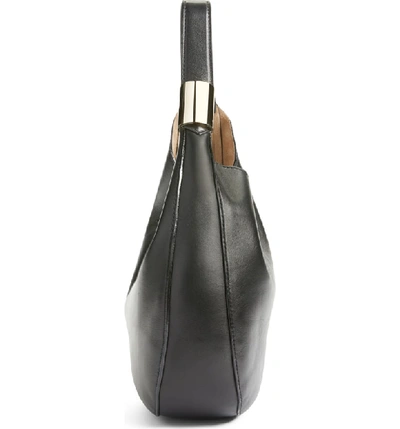 Shop Jimmy Choo Stevie Lambskin Leather Hobo - Black