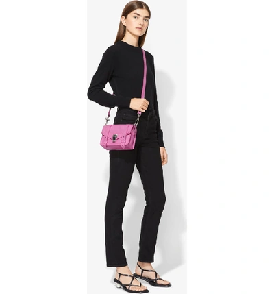 Shop Proenza Schouler 'mini Ps1' Lambskin Leather Crossbody Bag - Pink In Lilac