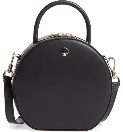 Shop Kate Spade Andi Canteen Leather Crossbody Bag In Black