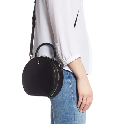 Shop Kate Spade Andi Canteen Leather Crossbody Bag In Black