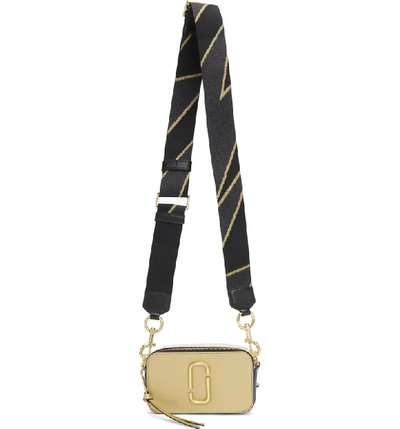 Shop Marc Jacobs Snapshot Crossbody Bag - Metallic In Gold Multi