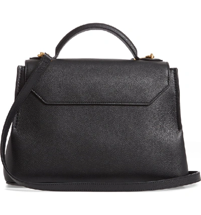 Shop Mulberry Small Seaton Leather Top Handle Satchel In Black