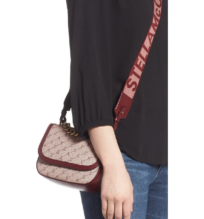 Shop Stella Mccartney Monogram Canvas Chain Crossbody Bag In Rose