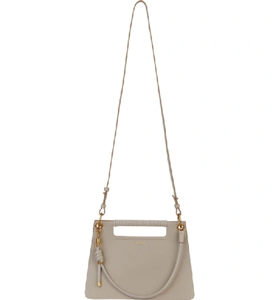 Shop Givenchy Medium Whip Leather Top Handle Bag - White In Natural