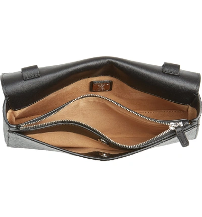 Shop Mcm Millie Monogrammed Leather Crossbody Bag - Black