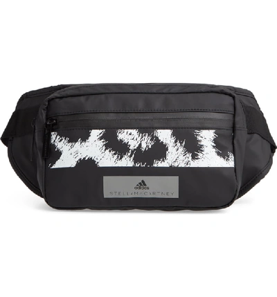 Shop Adidas By Stella Mccartney Belt Bag - Black In Black/ White