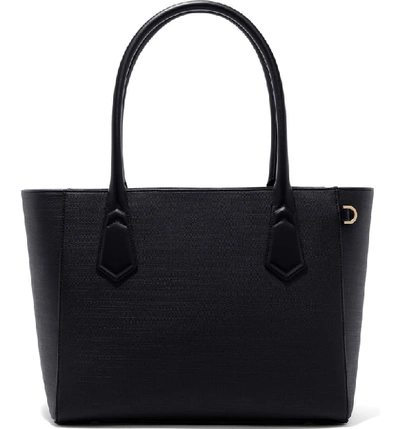 Shop Dagne Dover Signature Classic Coated Canvas Tote In Onyx