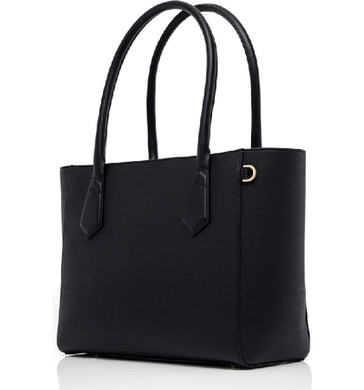 Shop Dagne Dover Signature Classic Coated Canvas Tote In Onyx