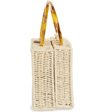 Shop Brixton Avalon Straw Top Handle Bag In Natural