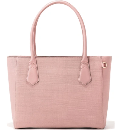 Shop Dagne Dover Signature Classic Coated Canvas Tote In Wildflower