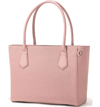 Shop Dagne Dover Signature Classic Coated Canvas Tote In Wildflower
