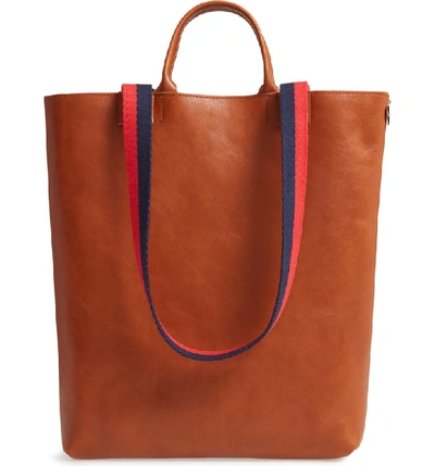 Annie Leather Tote - Brown In Miel Rustic Miel