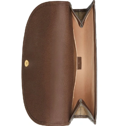 Shop Gucci Medium Linea Rajah Shoulder Bag In Beige Ebony/ New Acero