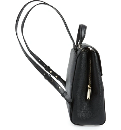 Shop Kate Spade Medium Grace Leather Backpack In Black