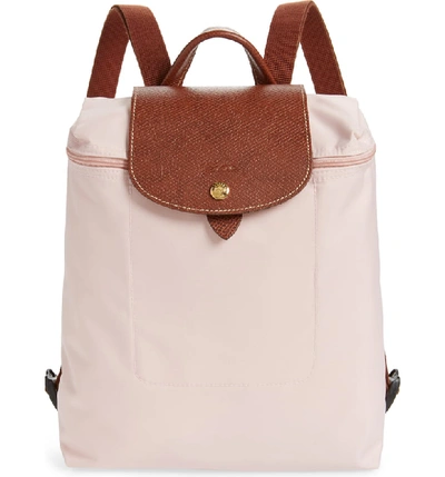 Shop Longchamp 'le Pliage' Backpack - Pink In Pink Ice