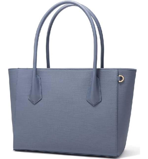 Dagne Dover Signature Legend Coated Canvas Tote In Ash Blue ModeSens