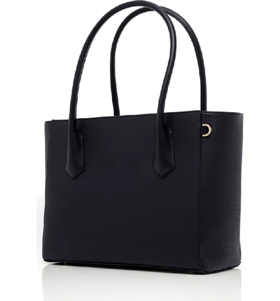 Shop Dagne Dover Signature Legend Coated Canvas Tote In Onyx