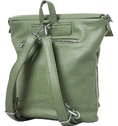 Shop Urban Originals Solo Origin Vegan Leather Convertible Backpack In Sea Green