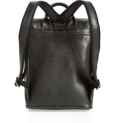 Shop Matt & Nat Mini Fabi Faux Leather Backpack In Black