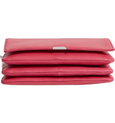 Shop Allsaints Captain Leather Shoulder Bag - Pink In Fuchsia Pink