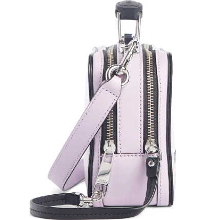 Shop Marc Jacobs The Box 20 Leather Crossbody Bag - Purple In Light Purple