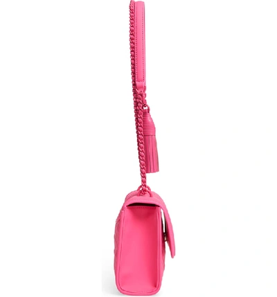 Tory Burch Fleming Small Convertible Shoulder Bag Crossbody Bright Azalea  Pink