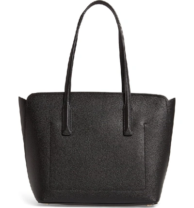 Shop Kate Spade Medium Margaux Leather Tote In Black