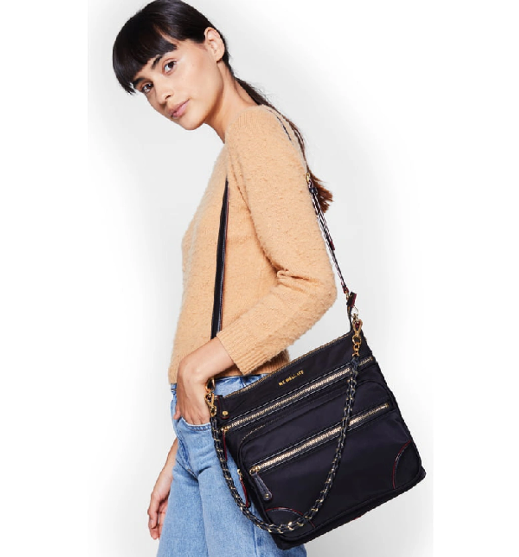 Mz Wallace Large Tribeca Downtown Crossbody Bag In Black ModeSens