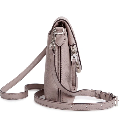 Shop Kate Spade Large Polly Leather Crossbody Bag - Beige In Warm Taupe