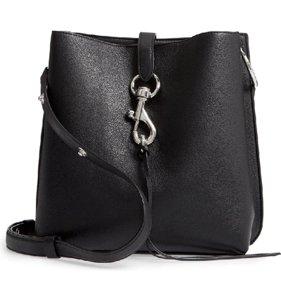 Shop Rebecca Minkoff Megan Leather Shoulder Bag In Black