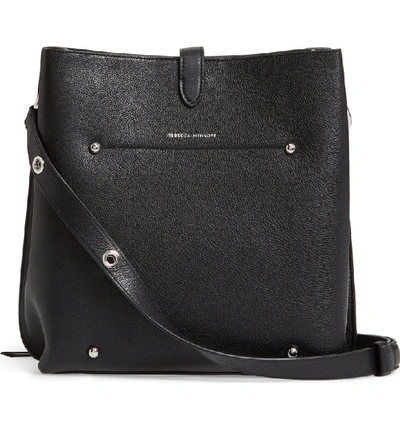 Shop Rebecca Minkoff Megan Leather Shoulder Bag In Black
