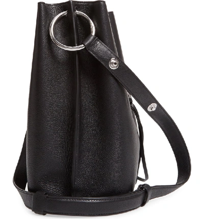 Shop Rebecca Minkoff Megan Leather Shoulder Bag In Black