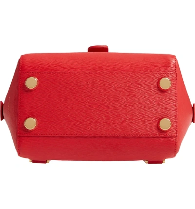 Shop Senreve Mini Maestra Leather Satchel - Red In Chili