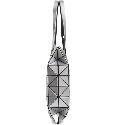 Shop Bao Bao Issey Miyake Carton Prism Tote Bag In Metallic Silver
