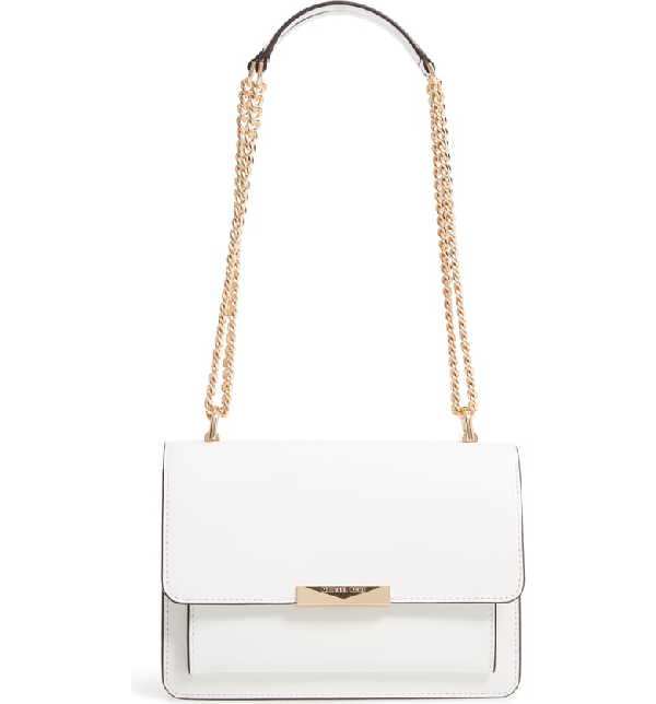 mk satchel bag white