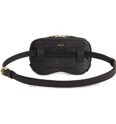 Shop Senreve Coda Leather Belt Bag In Oynx