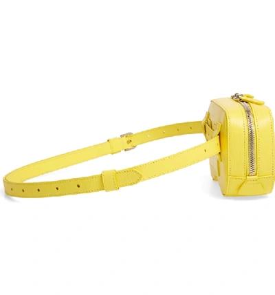 Shop Senreve Coda Leather Belt Bag In Lemon