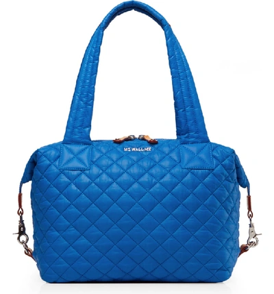 Shop Mz Wallace Medium Sutton Bag - Blue In Tahiti