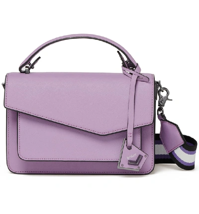 Shop Botkier Cobble Hill Leather Crossbody Bag - Purple In Lilac