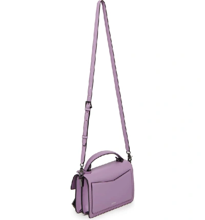Shop Botkier Cobble Hill Leather Crossbody Bag - Purple In Lilac