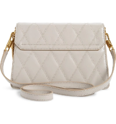 Shop Givenchy Small Gv3 Diamond Quilted Leather Crossbody Bag In Natural