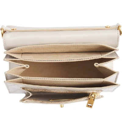 Shop Givenchy Small Gv3 Diamond Quilted Leather Crossbody Bag In Natural